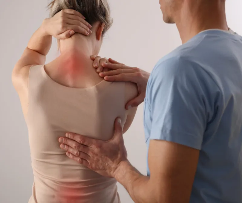 Women having Back pain image